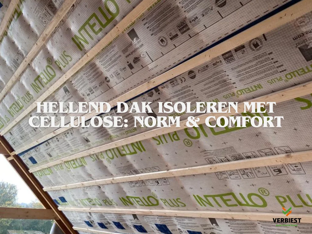 Hellend dak isoleren met cellulose: technisch correct en duurzaam bouwen in Vlaanderen
